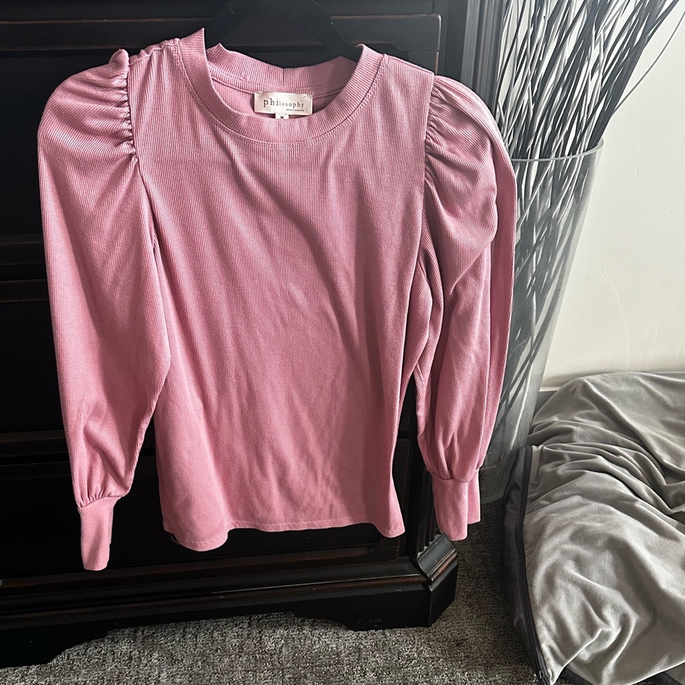 Philosophy medium long sleeve medium shirt puffy shoulders